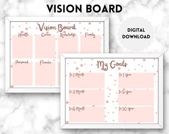2025 Vision Board | Vision Board Printable | Digital Vision Board | Vision Board for Women Leaders | Vision Board Kit | Zodiac Gift