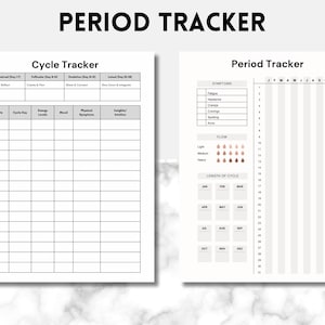 Period Tracker Printable | Menstrual Cycle Journal | Moon Phase Calendar | Symptom & Mood Tracker PDF