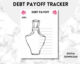 Debt Payoff Tracker Printable: Money Challenge, Budgeting Game (PDF)