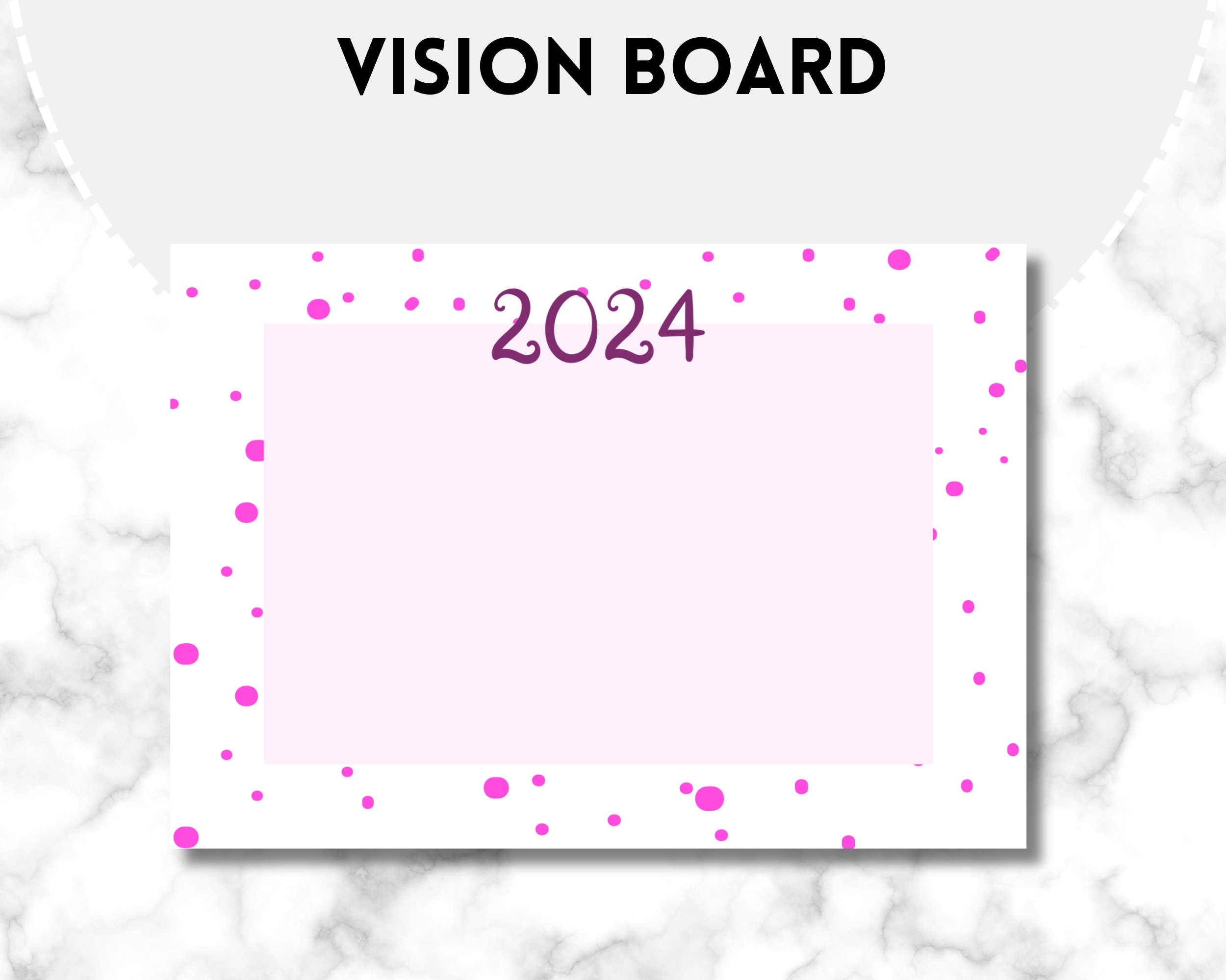 2025 Vision Board Printable Vision Board Yearly Planner Vision Board