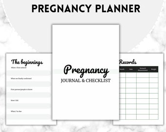 Printable Pregnancy Planner: First-Time Mom, IVF, Adoption (Digital Download)