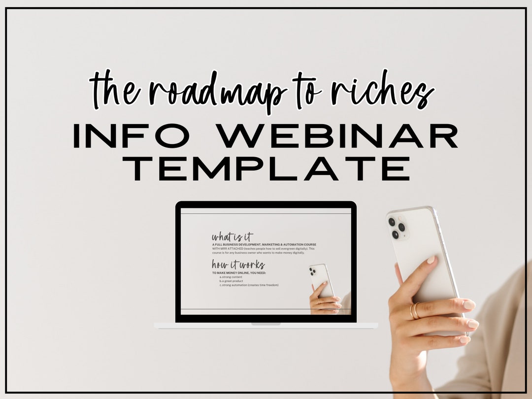 The Roadmap Webinar Lead Magnet Template | Master Resell Rights Info ...