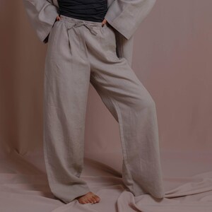 Womens linen pants, Comfortable women pants, Loose fit pants, Natural fabric pants, Casual linen pants, Women linen trousers, Wide leg pants