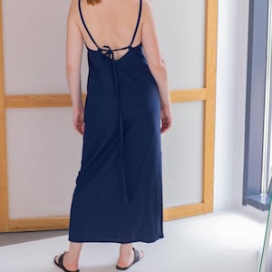Linen Multiway Dress, Natural Sleeveless Dress, Backless Nettle Dress, Open Back Linen Dress, Boho Dress,  Flattering Dress, Casual Dress