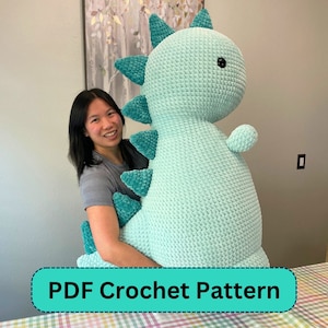 Mega-Dino Crochet Pattern (PDF only) MerryMakes