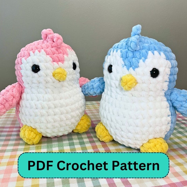 Pudgy Penguin Crochet Pattern (PDF only) MerryMakes