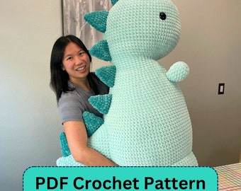 Mega-Dino Crochet Pattern (PDF only) MerryMakes
