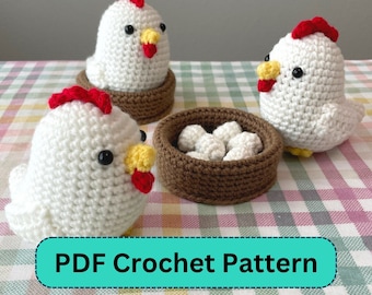 Chicken Crochet Pattern (PDF only) MerryMakes