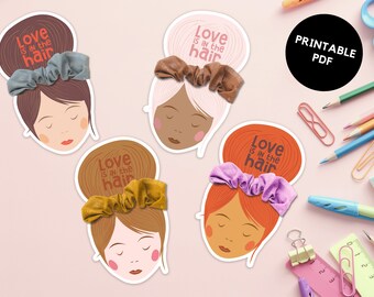 Printable Scrunchie Valentine: No Candy Class Gift (PDF)