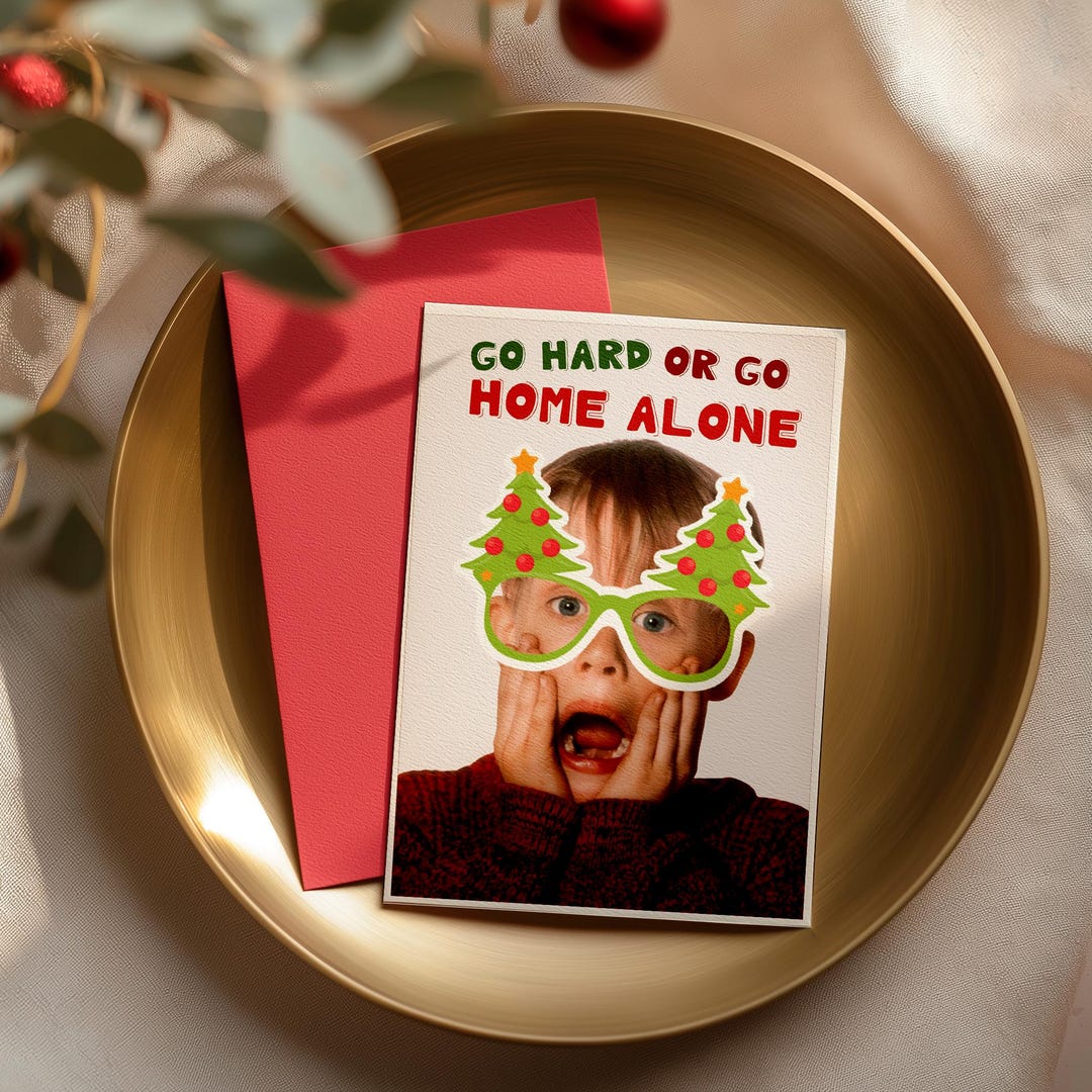 Home Alone Card Digital Christmas Cards Printable Holiday Card ...