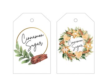 Printable Cinnamon Sugar Gift Tag: DIY Homemade Treat (PDF Download)