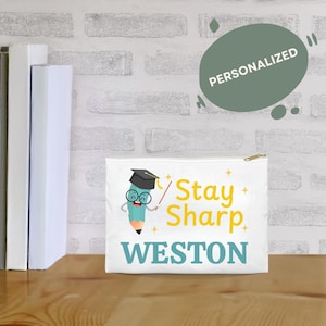Personalized Pencil Case: Stay Sharp Design, Custom School Supplies