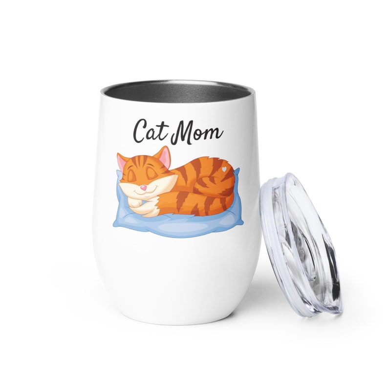 Cat Mom Wine tumbler