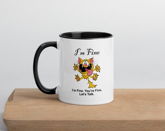 I'm Stressed Cat Mug - I'm Fine Cat Mug - You're Fine Cat Mug - Everything Is Fine Mug - Let's Talk Mug - You're Stressed Cat Mug - Cat Mug