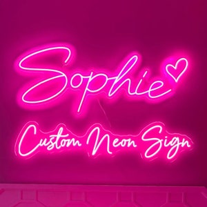 Custom Neon Sign | Neon Signs | Personalized Gifts | Wedding Signs | Wall Decor | Outdoor Led Neon Lights | Name Signs | Unique Neon Sign