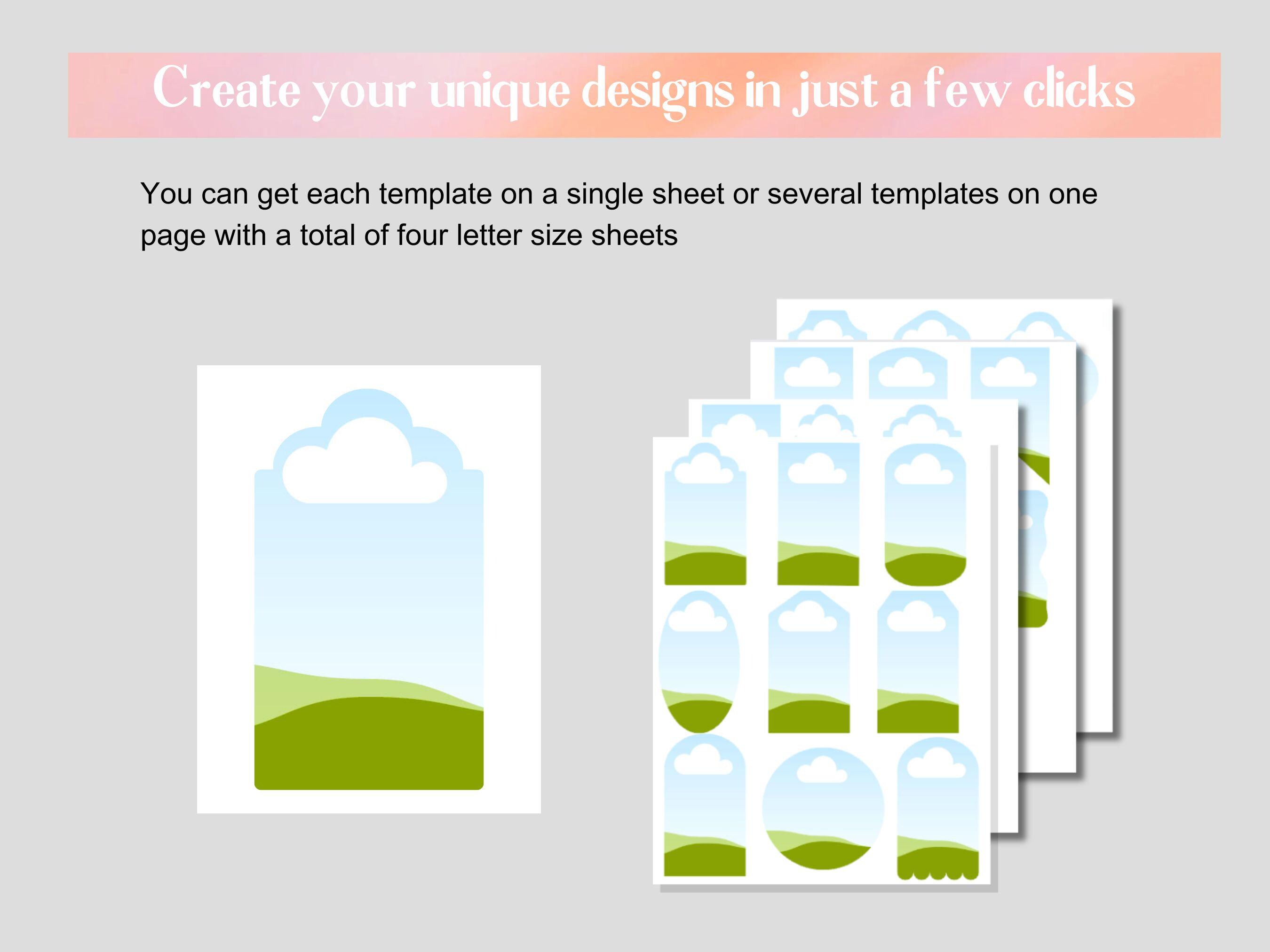 Customize Frame Tag Editable Gift Tag Canva Frames, Hang Tags Canva Frames, Gift Label ...