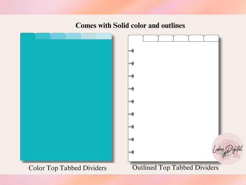 Task Divider Pages Classic Happy Planner Disc Bound Divider Template,binder Dividers Cut ...
