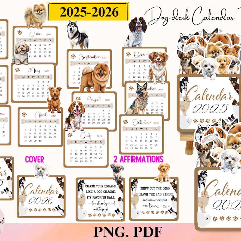 The Paw Print Calendar 2025 Etsy
