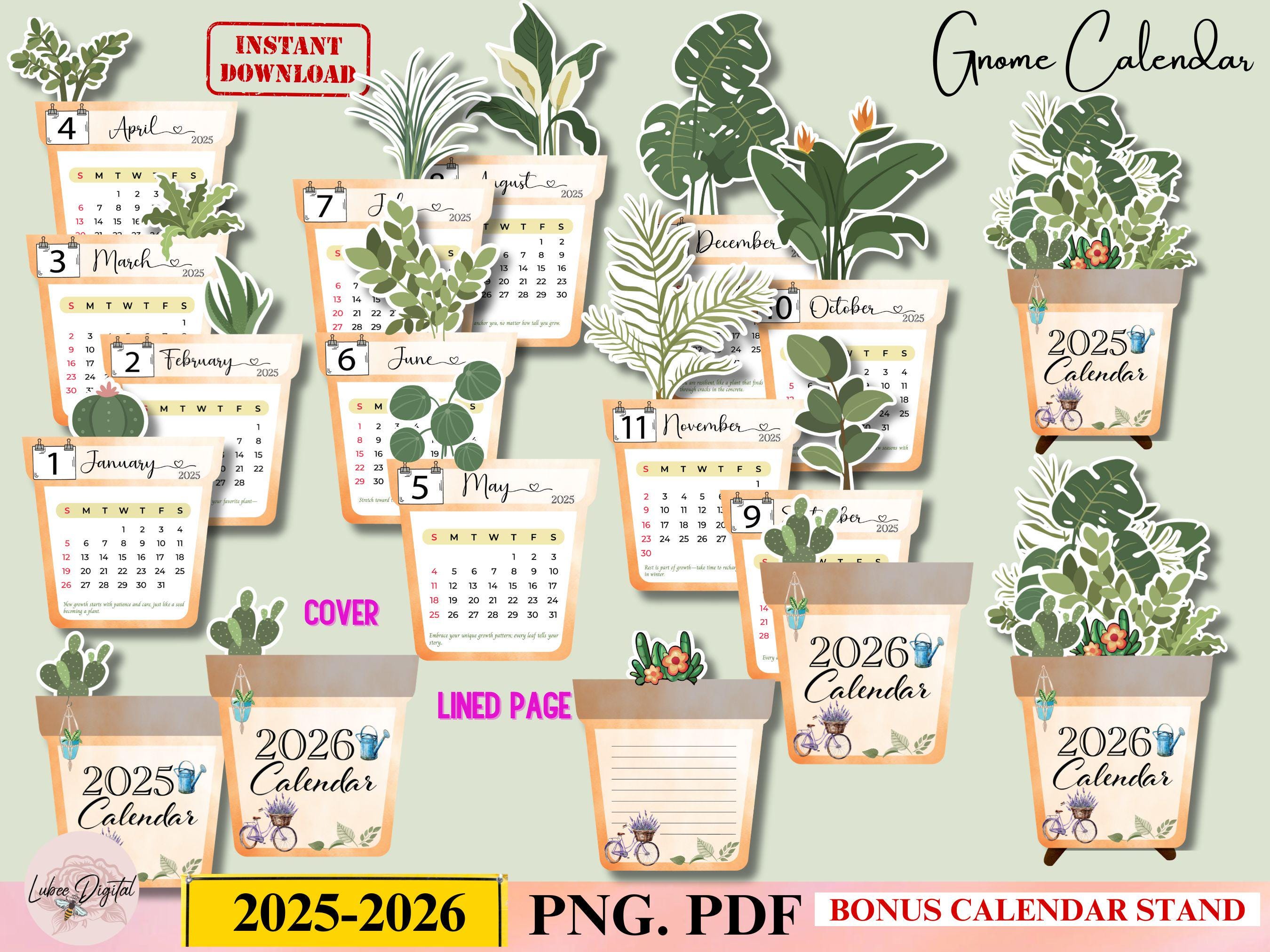 Houseplant calendar - Etsy.de