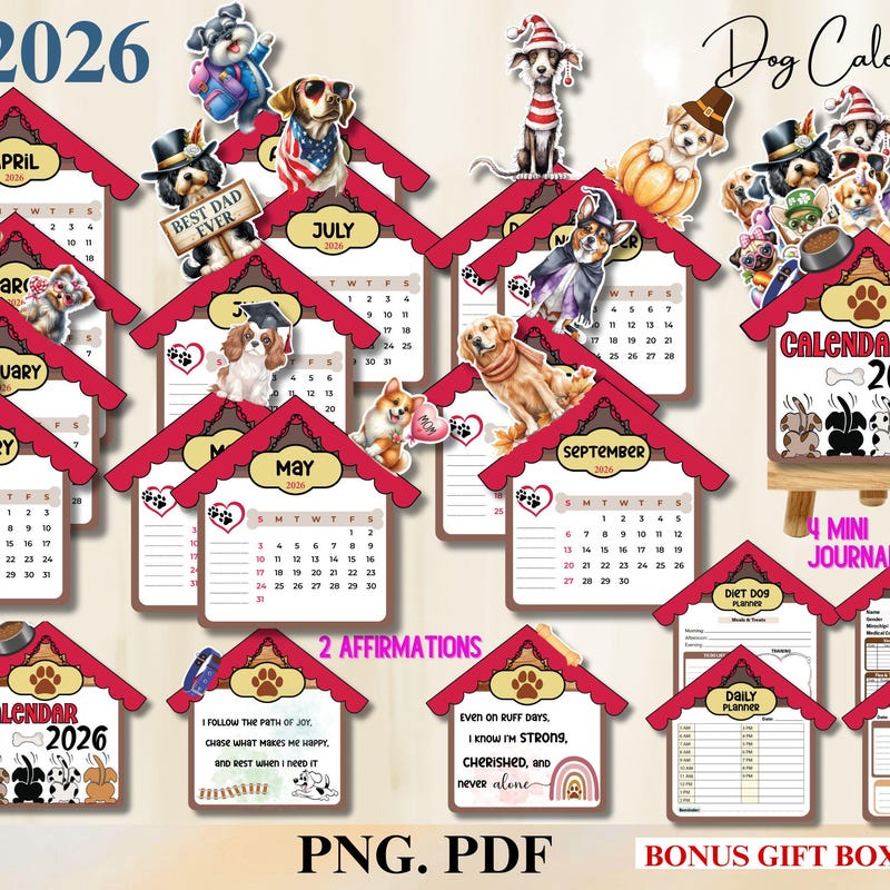 The Paw Print Calendar 2025 2026 - Etsy