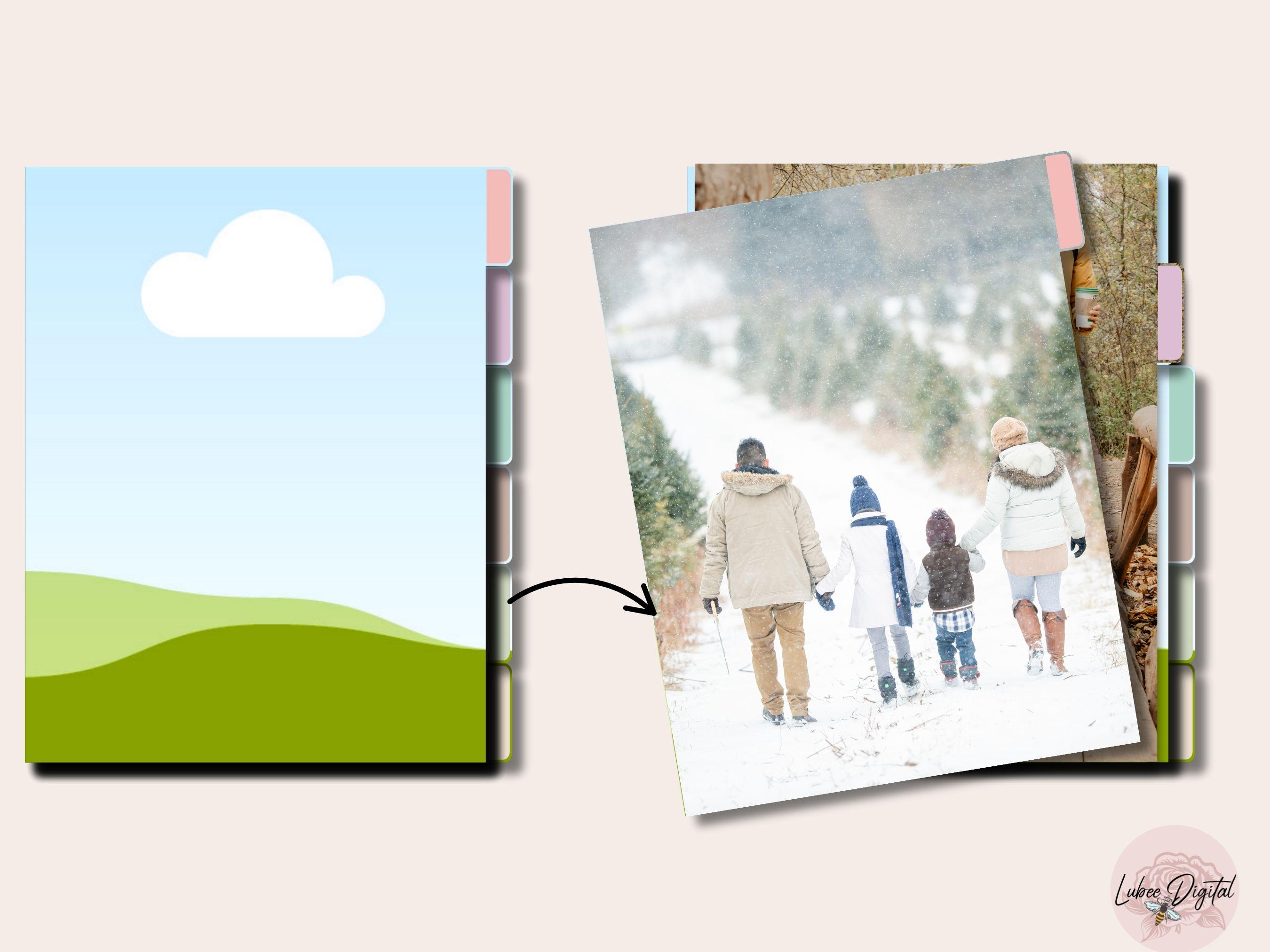 CANVA 8.5" X 11" Side Tabs Divider,editable Folder Tabs,make Your Own ...