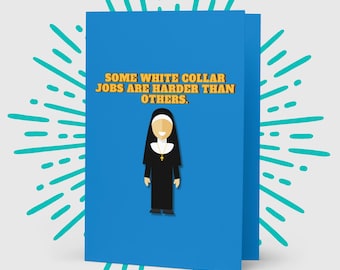 Nun Greeting Card: Catholic Vow Ceremony, Novitiate Gift