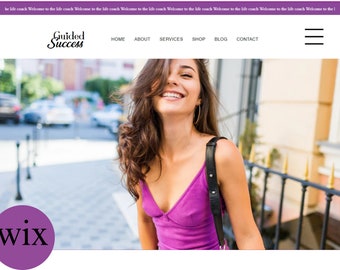 Wix Website Template, Coaching Theme, Online Store Design (Digital Download)