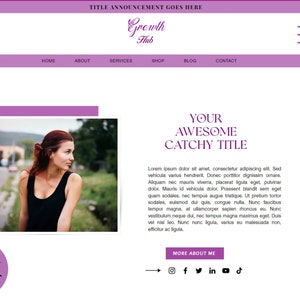 Wix Website Template, Coaching Wix Website Theme, Creative Wix Website Design, Wix Online Shop, Wix Blog Theme, Wix Ecommerce Online Store
