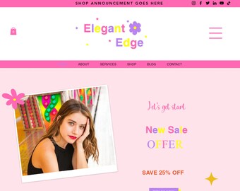 Coaching Wix Website Template, Online Shop & Blog Theme (Digitaler Download)