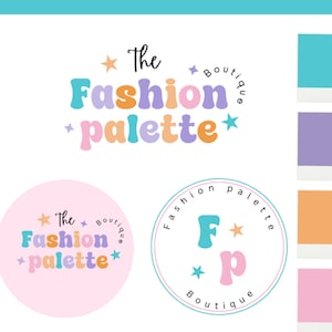 Logo-Design für kleine Unternehmen, DIY-Logo-Vorlage Canva, bearbeitbares Logo, Branding-Logo-Design Canva, Buntes Logo-Design, Boutique-Logo
