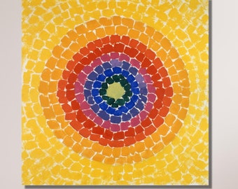Ressurection by Alma Thomas, Alma Thomas Canvas Wall Art, Reproduction Print, Abstract Art, Bathroom Decor Home&Office Wall Decor 12
