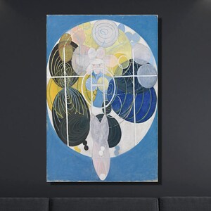 Hilma af Klint Canvas Wall Art, Hilma af Klint The Ten Largest No:3 Art Print, Abstract Art, Klint Painting Exhibition, Canvas Home Decor 22