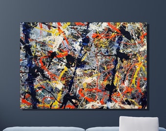 Historical Art - Jackson Pollock - Blue Poles, 1952 - Etsy 日本