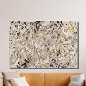 Jackson Pollock Canvas Wall Art, Jackson Pollock Number:27 1950 Art Print, Jackson Pollock Artwork, Reproduction Art, Home Decor Gift 6