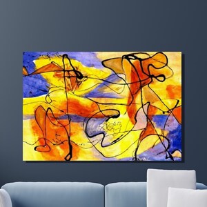 Jackson Pollock Canvas Wall Art, Jackson Pollock Art Print, Expressionism, Jackson Pollock Artwork, Reproduction Art, Home&Office Decor 17