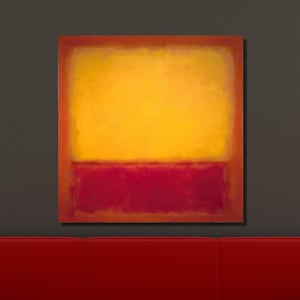 Mark Rothko Yellow and Red Art Print, Mark Rothko Canvas Wall Art, Rothko Painting, Expressionism, Canvas Panel&Poster, Wall Decor Gift 14