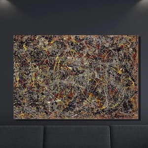 Jackson Pollock Canvas Wall Art, Jackson Pollock No:5 Art Print, Jackson Pollock Artwork, Reproduction Art, Expressionism, Home Decor Gift 7