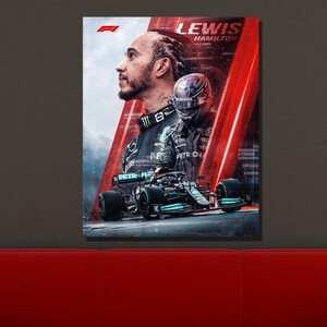 Lewis Hamilton, F1 Mercedes AMG Lewis Hamilton Poster, Formula 1 Fan Gift, F1 Wall Decor, Hamilton Poster Wall Art, Home&Office Decor 14