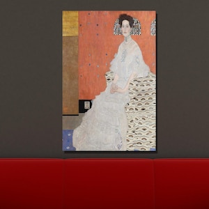 Gustav Klimt Canvas Wall Art, Gustav Klimt Portrait of Fritza Riedle, Gustav Klimt Artwork, Poster Art Nouveau, Home&Office Decor Gift 21