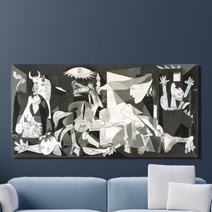 Pablo Picasso Canvas Wall Art, Pablo Picasso Guernica Art Print, Picasso Artwork, Reproduction Print Poster, Home&Office Wall Decor Gift 19