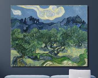 Vincent Van Gogh Leinwand Wandkunst, Van Gogh Olivenbäume Druck, Kunstreproduktion, Van Gogh Kunstwerk, gerahmtes Poster Druck Wohnkultur Geschenk 15