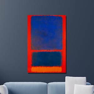 Mark Rothko Blue, Orange, Red, 1961 Art Print, Mark Rothko Canvas