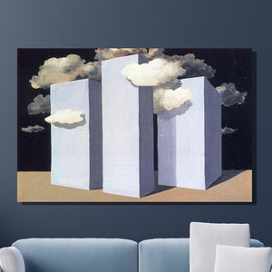 René Magritte Canvas Wall Art, A Storm by René Magritte Art Print, Surrealism Art, Reproduction Print, Home&Office Canvas Wall Decor Gift 10