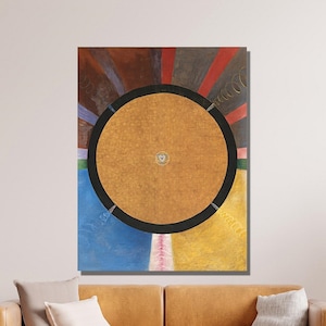 Hilma af Klint Canvas Wall Art, Hilma af Klint Altarpieces No.2 Art Print, Abstract Art,Klint Painting Exhibition,Canvas Home&Office Decor12