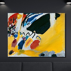Wassily Kandinsky canvas kunst aan de muur, Wassily Kandinsky Impression III print, abstracte kunst, expressionisme, canvas poster en decor panel interieur 18