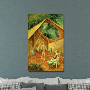 Remedios Varo Canvas Wall Art, Creation with Astral Rays Remedios Varo, Art Reproduction,  Remedios Varo Poster Panel Home Decor Gift 4
