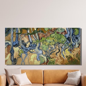 Vincent van Gogh Canvas Wall Art, Van Gogh Tree Roots Art Print, Art Reproduction, Van Gogh Artwork, Framed Poster Print Home&Office Decor33