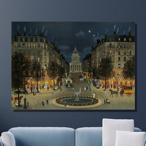 Delacroix Canvas Print: Spring Evening in the Latin Quarter