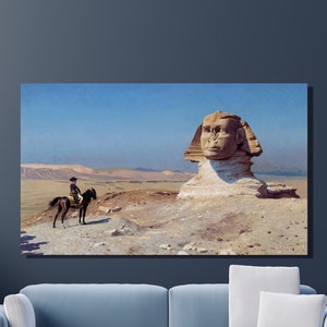 Jean Leon Gerome: Bonaparte Before the Sphinx Canvas Art Print