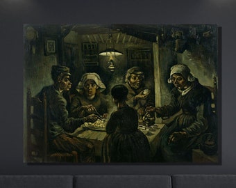 Vincent Van Gogh Canvas Wall Art, Van Gogh The Potato Eaters Print, Art Reproduction, Van Gogh Artwork, Framed Poster Print Home Decor 7
